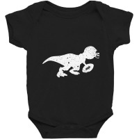 Dinosaurs Reptile Football Rugby Rugger Player Game Gift Baby Bodysuit | Artistshot