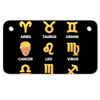 Funny Anti Trump Zodiac   Anti Trump Motorcycle License Plate | Artistshot