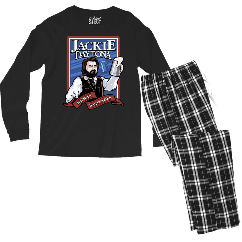 Jackie Daytona- Regular Human Bartender Men's Long Sleeve Pajama Set by poppyallen | Artistshot