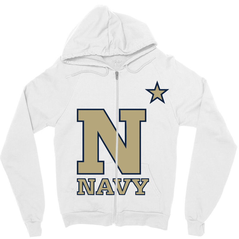 Us Naval Academy Athletic ,navi Zipper Hoodie by cm-arts | Artistshot