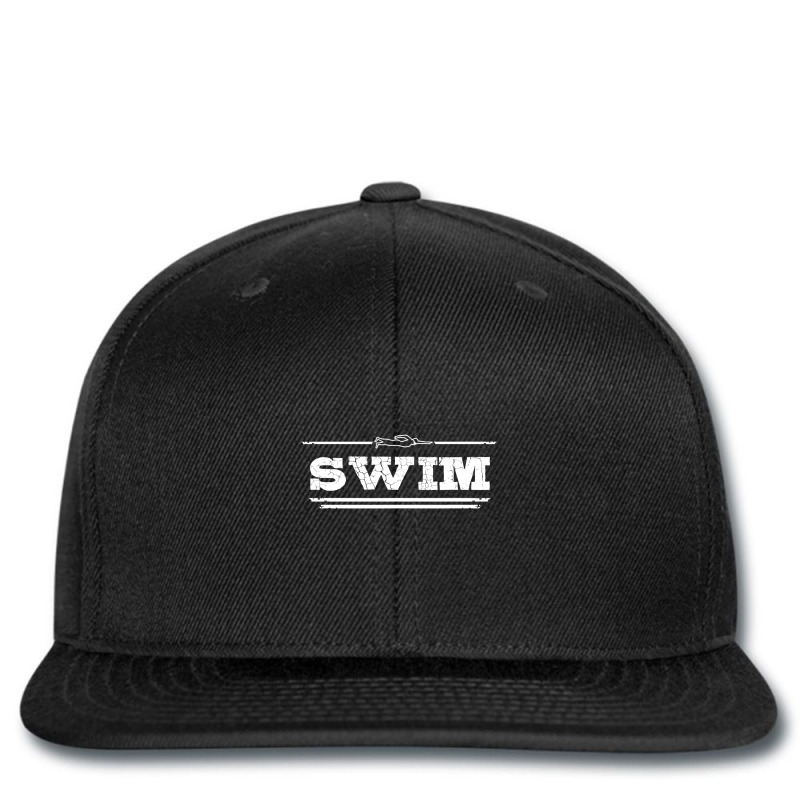 Distressed Look Swimming Gift For Swimmers Printed hat by EricWade | Artistshot