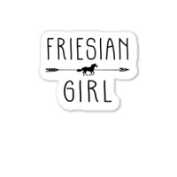 Friesian Horse Girl  Gifts Horses Lover Riding Racing Sticker | Artistshot