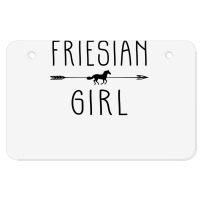 Friesian Horse Girl  Gifts Horses Lover Riding Racing Atv License Plate | Artistshot