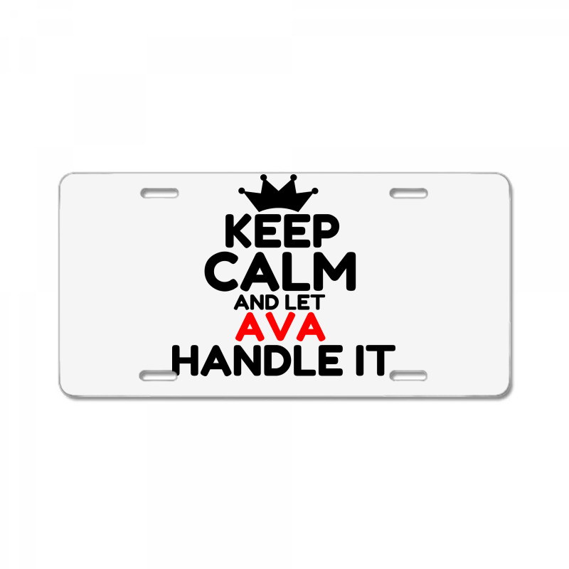 Custom Ava License Plate By Perfect Designers Artistshot