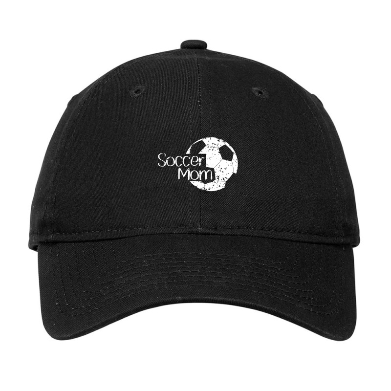 Distressed Soccer Mom Soccer Ball Adjustable Cap by EricWade | Artistshot