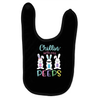 Chillin With My Peeps Tshirt Easter Bunny Candy Gift Baby Bibs | Artistshot