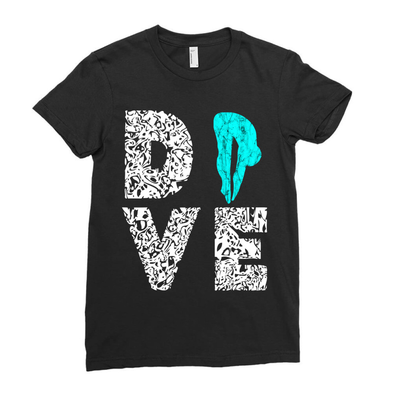 Dive Platform Diving Board Springboard Diving Diver Ladies Fitted T-Shirt by EricWade | Artistshot