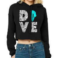 Dive Platform Diving Board Springboard Diving Diver Cropped Hoodie | Artistshot