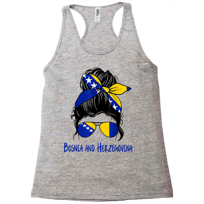 Bosnian Girl Bosniaks Girl Bosnia And Herzegovina Woman Flag T Shirt Racerback Tank by pypybedypa | Artistshot