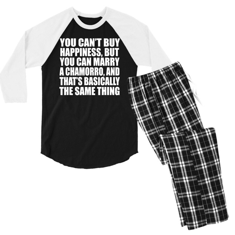 Funny Chamorro Wife Chamorro Husband Guamanian Guam Men's 3/4 Sleeve Pajama Set by Newart | Artistshot