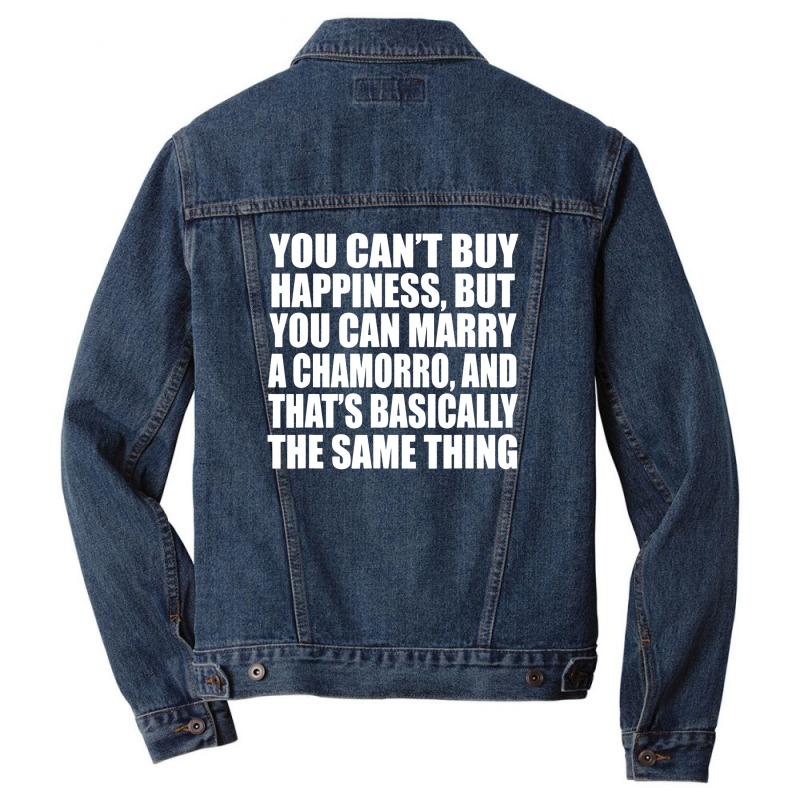 Funny Chamorro Wife Chamorro Husband Guamanian Guam Men Denim Jacket by Newart | Artistshot