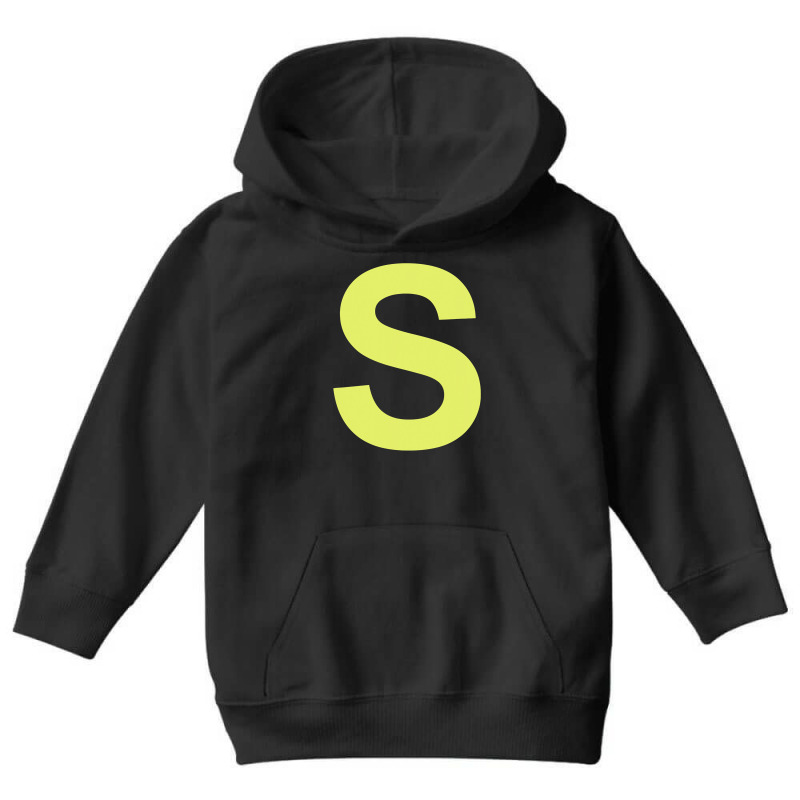 Chipmunk Halloween Carnival Group Costume Letter S  Blu Youth Hoodie | Artistshot