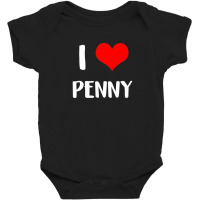 I Love Penny Valentine Sorry Ladies Guys Heart Belongs 3 Baby Bodysuit | Artistshot