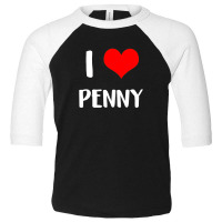 I Love Penny Valentine Sorry Ladies Guys Heart Belongs 3 Toddler 3/4 Sleeve Tee | Artistshot