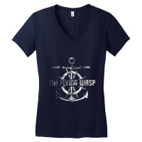 The Flying Wasp, Distressed   Caddyshack Women's V-neck T-shirt | Artistshot