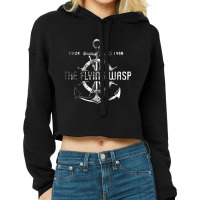 The Flying Wasp, Distressed   Caddyshack Cropped Hoodie | Artistshot