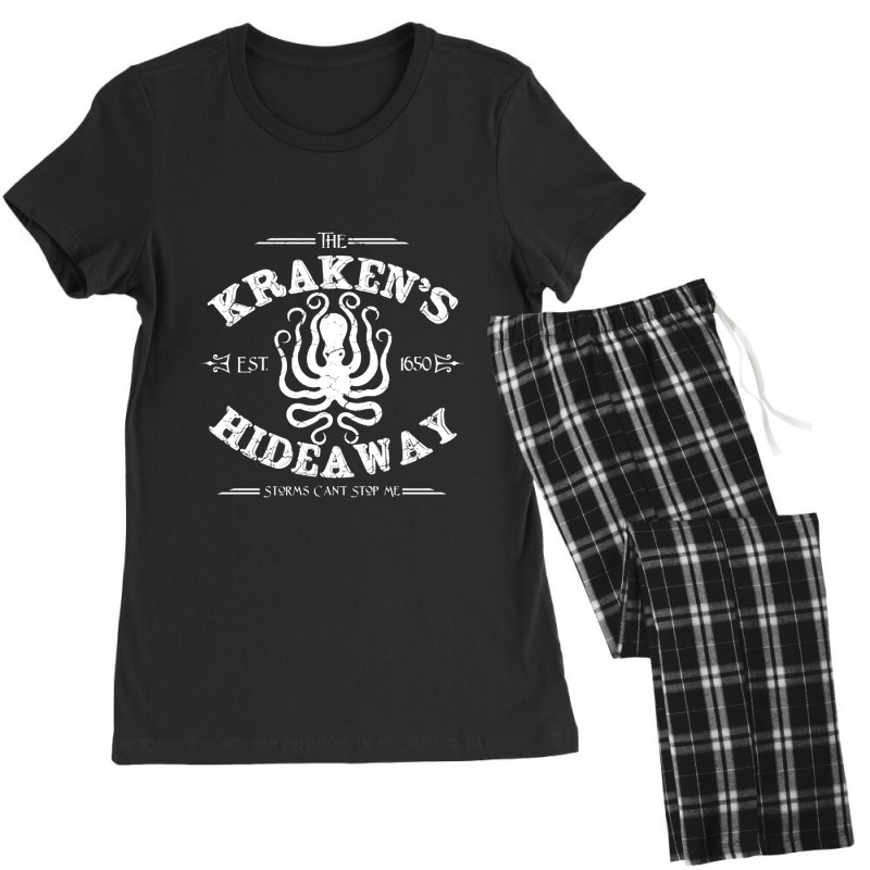 The Kraken's Hideaway, Distressed   Kraken Women's Pajamas Set by cm-arts | Artistshot