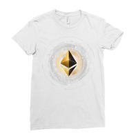 Ethereum Futuristic Payment Invest Currency Crypto Art T Shirt Ladies Fitted T-shirt | Artistshot