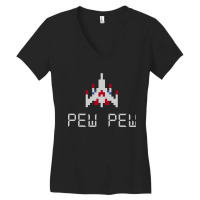 Arcade Retro Video Game Ship Women's V-neck T-shirt | Artistshot