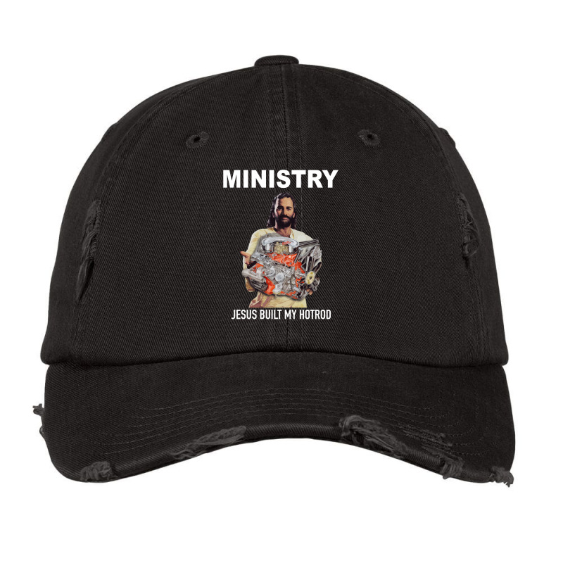 Jesus Built My Hotrod Vintage Cap by cm-arts | Artistshot