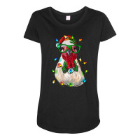 Christmas Rooster Maternity Scoop Neck T-shirt | Artistshot