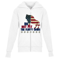 Do Not Pet The Fluffy Cows American  Bison  American Bison  Fluffy Cow Youth Zipper Hoodie | Artistshot