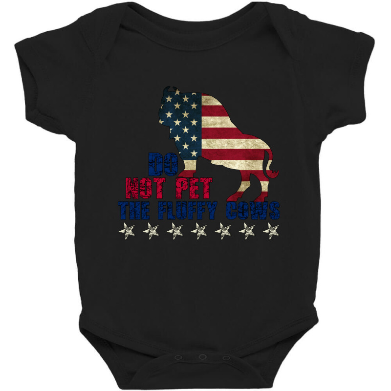 Do Not Pet The Fluffy Cows American  Bison  American Bison  Fluffy Cow Baby Bodysuit by EricWade | Artistshot