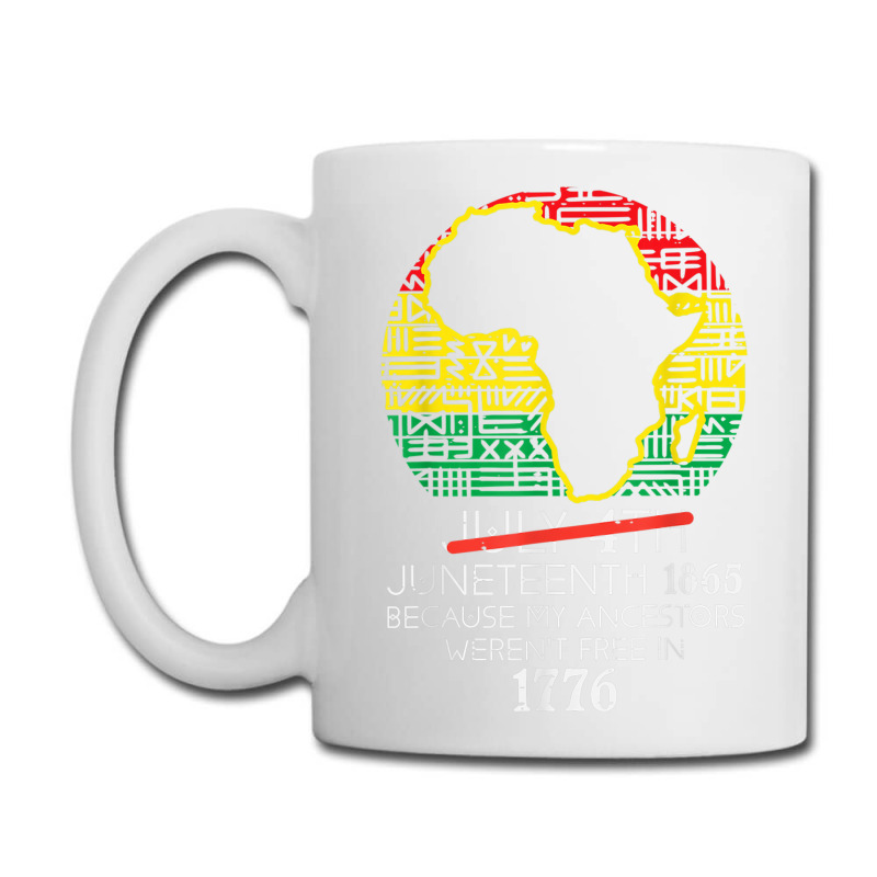 Africa Map July 4th Juneteenth 1865 June 19th Men Women Kids Coffee Mug | Artistshot