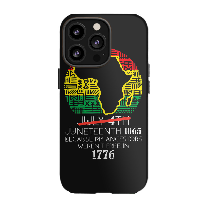 Africa Map July 4th Juneteenth 1865 June 19th Men Women Kids Iphone 13 Pro Case | Artistshot