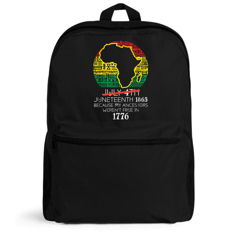 Africa Map July 4th Juneteenth 1865 June 19th Men Women Kids Backpack | Artistshot