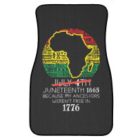 Africa Map July 4th Juneteenth 1865 June 19th Men Women Kids Front Car Mat | Artistshot