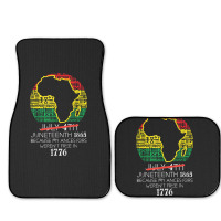 Africa Map July 4th Juneteenth 1865 June 19th Men Women Kids Full Set Car Mats | Artistshot