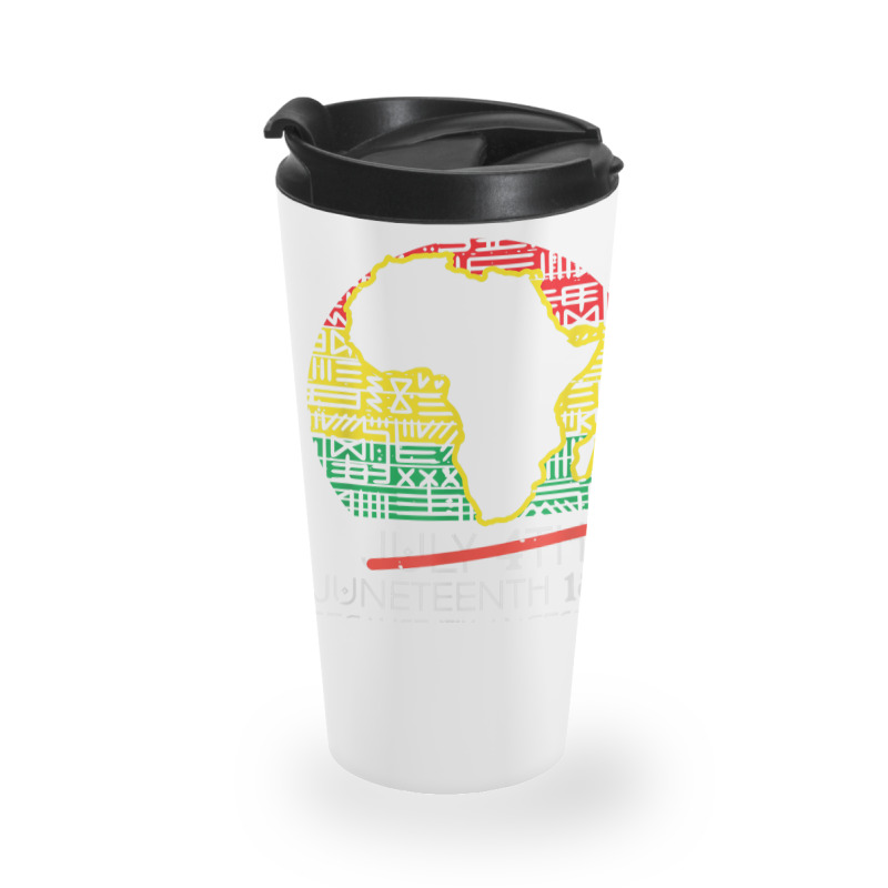 Africa Map July 4th Juneteenth 1865 June 19th Men Women Kids Travel Mug | Artistshot