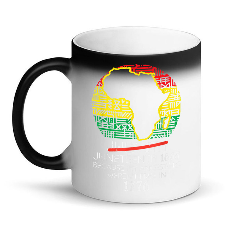 Africa Map July 4th Juneteenth 1865 June 19th Men Women Kids Magic Mug | Artistshot