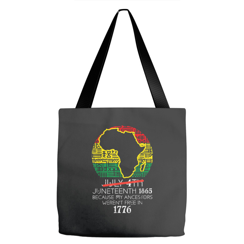 Africa Map July 4th Juneteenth 1865 June 19th Men Women Kids Tote Bags | Artistshot