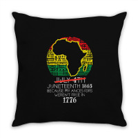 Africa Map July 4th Juneteenth 1865 June 19th Men Women Kids Throw Pillow | Artistshot