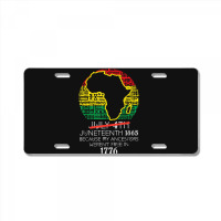 Africa Map July 4th Juneteenth 1865 June 19th Men Women Kids License Plate | Artistshot