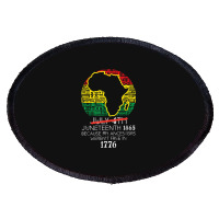 Africa Map July 4th Juneteenth 1865 June 19th Men Women Kids Oval Patch | Artistshot