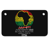 Africa Map July 4th Juneteenth 1865 June 19th Men Women Kids Motorcycle License Plate | Artistshot