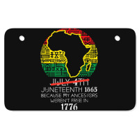 Africa Map July 4th Juneteenth 1865 June 19th Men Women Kids Atv License Plate | Artistshot