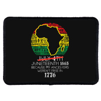 Africa Map July 4th Juneteenth 1865 June 19th Men Women Kids Rectangle Patch | Artistshot