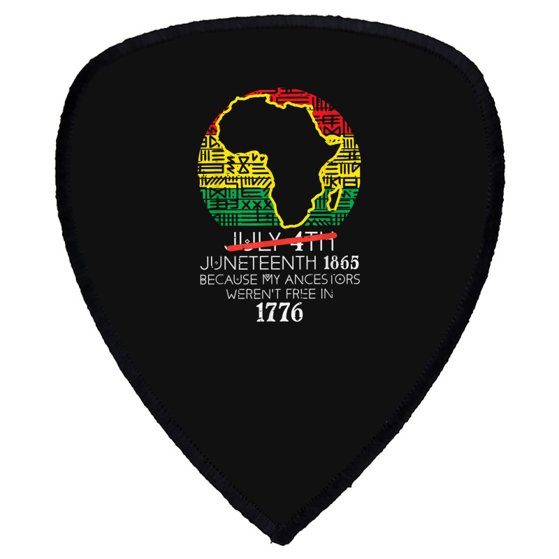 Africa Map July 4th Juneteenth 1865 June 19th Men Women Kids Shield S Patch | Artistshot