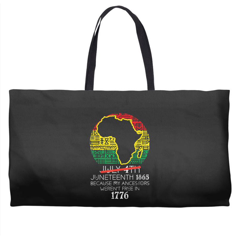 Africa Map July 4th Juneteenth 1865 June 19th Men Women Kids Weekender Totes | Artistshot