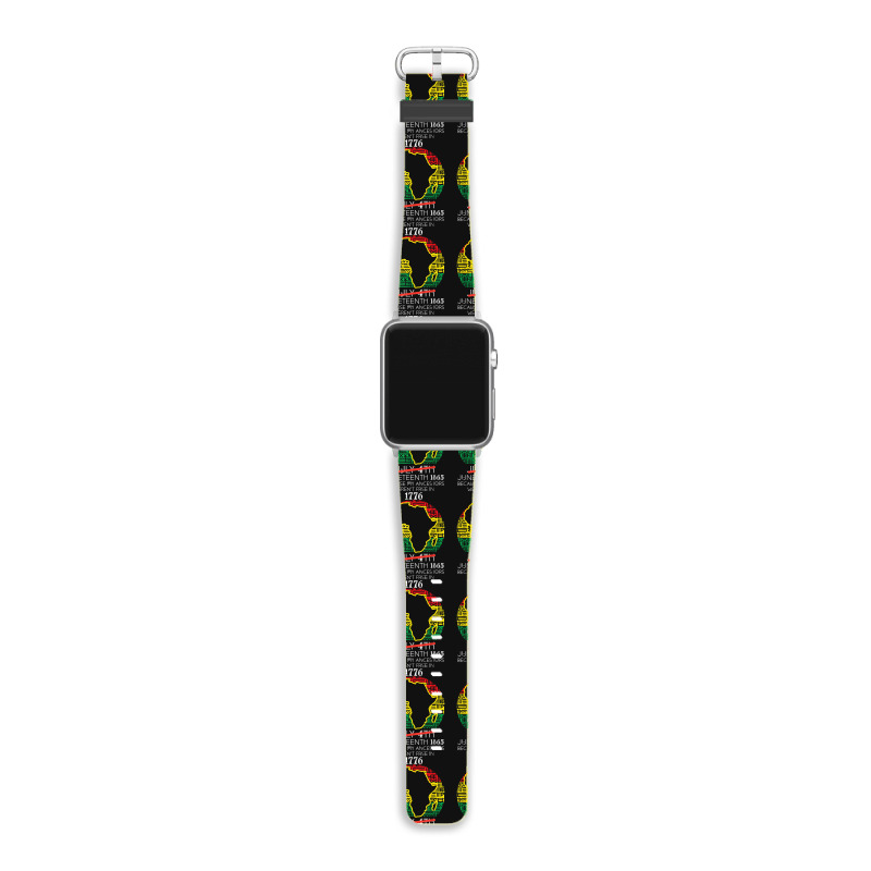 Africa Map July 4th Juneteenth 1865 June 19th Men Women Kids Apple Watch Band | Artistshot