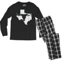 Texas Longhorn Design Cow Classic Typical For Fans Men's Long Sleeve Pajama Set | Artistshot