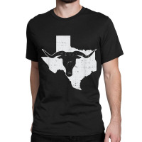 Texas Longhorn Design Cow Classic Typical For Fans Classic T-shirt | Artistshot