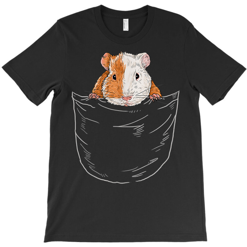 Funny Cavy Lover Guinea Pig Owner Rodent In Breast Pocket T Shirt T-shirt | Artistshot