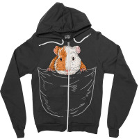 Funny Cavy Lover Guinea Pig Owner Rodent In Breast Pocket T Shirt Zipper Hoodie | Artistshot