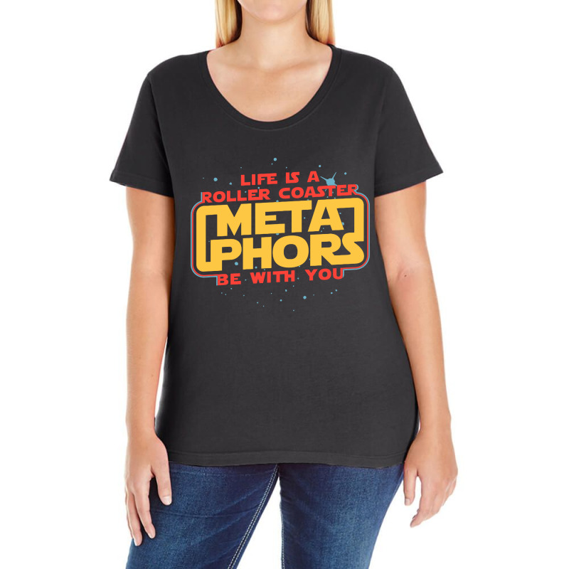 Meta Phors Be With You Ladies Curvy T-Shirt by Gubraxx | Artistshot