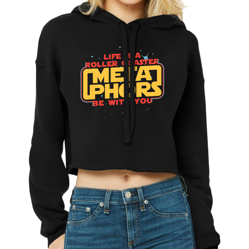 Meta Phors Be With You Cropped Hoodie by Gubraxx | Artistshot